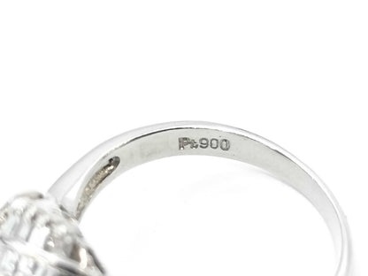 S 0.73ct D 0.60ct PT900 6.5g Ring 