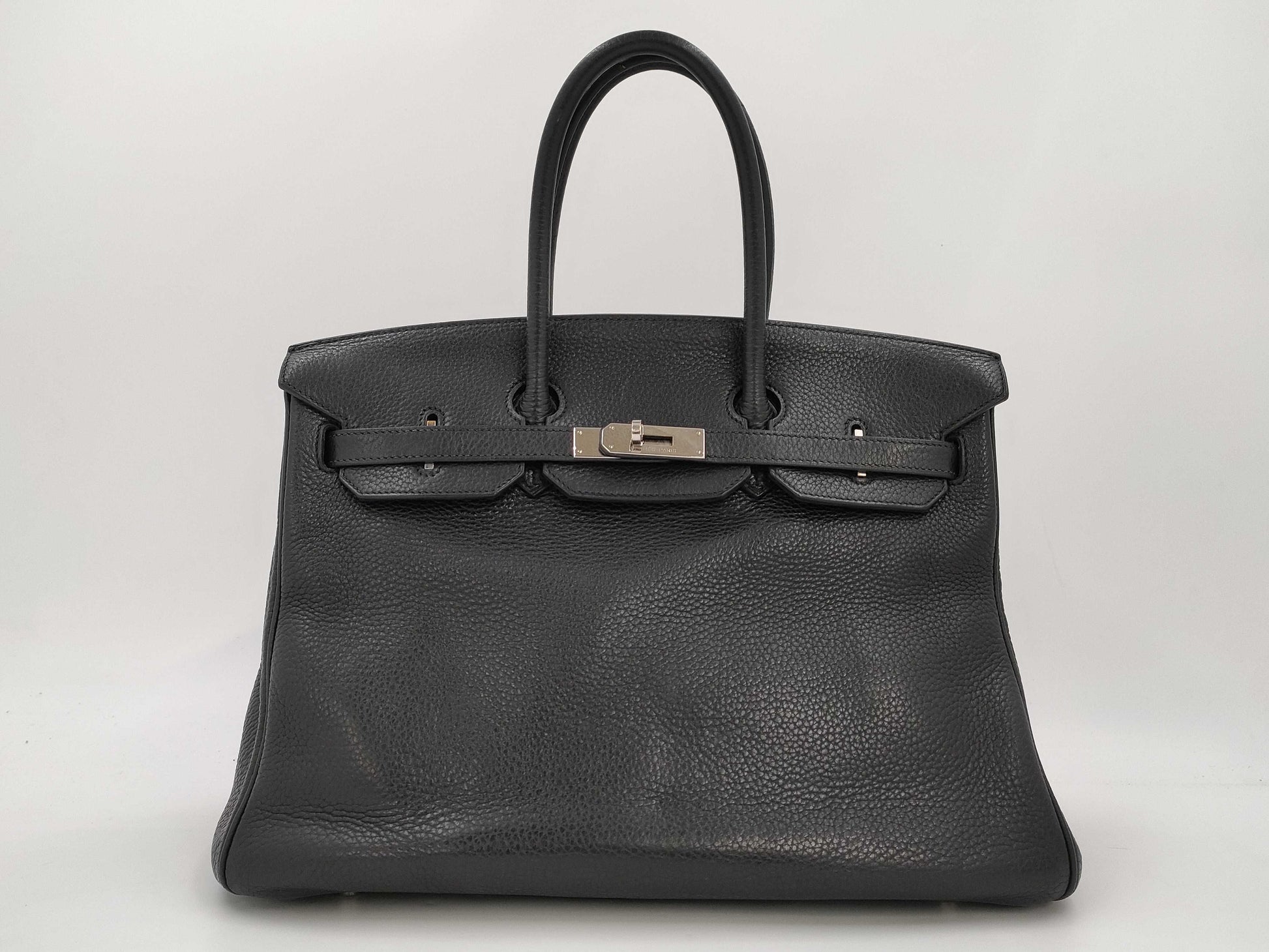 HERMES Birkin 35 Taurillon Black with Silver Hardware, Handbag