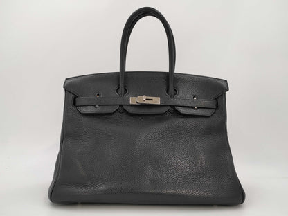 HERMES Birkin 35 Taurillon Black with Silver Hardware, Handbag