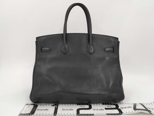 HERMES Birkin 35 Taurillon Black with Silver Hardware, Handbag
