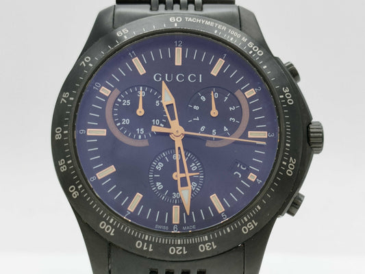 GUCCI 126.2 15111053 Quartz Black Dial Unoperated Men's Watch