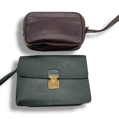 LOUIS VUITTON 2-piece Taiga Bag Set