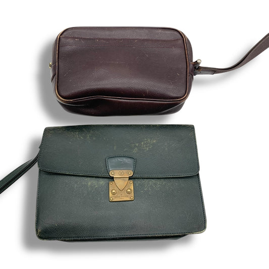 LOUIS VUITTON 2-piece Taiga Bag Set