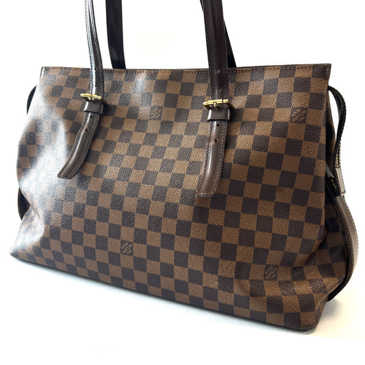LOUIS VUITTON Chelsea Damier Ebene Tote Brown N51119 Shoulder Bag