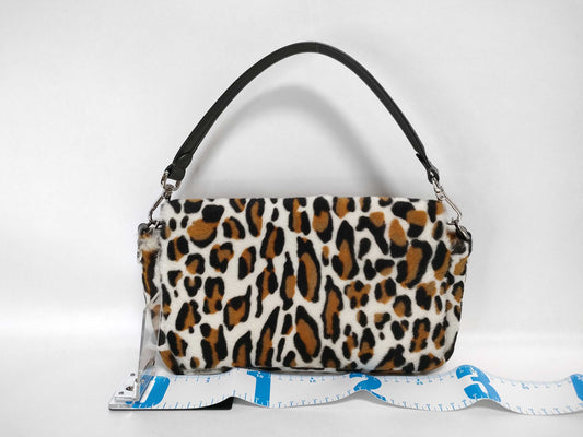 FENDI Mamma Bucket Harako Leopard Print Shoulder Bag