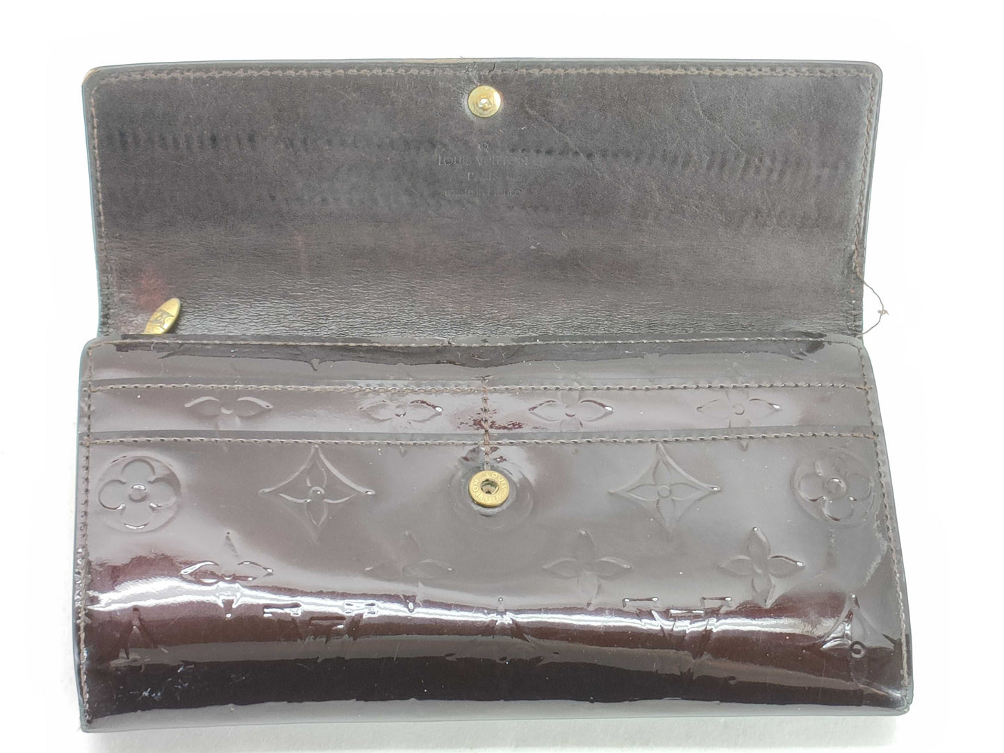 LOUIS VUITTON Vernis LV Vernis Portefeuille Sarah M93524 Long Wallet