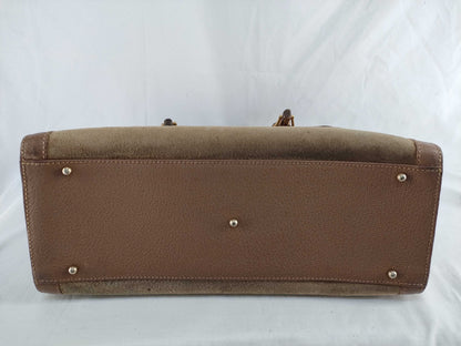GUCCI Bamboo Suede Handbag 002 123 0260 Handbag