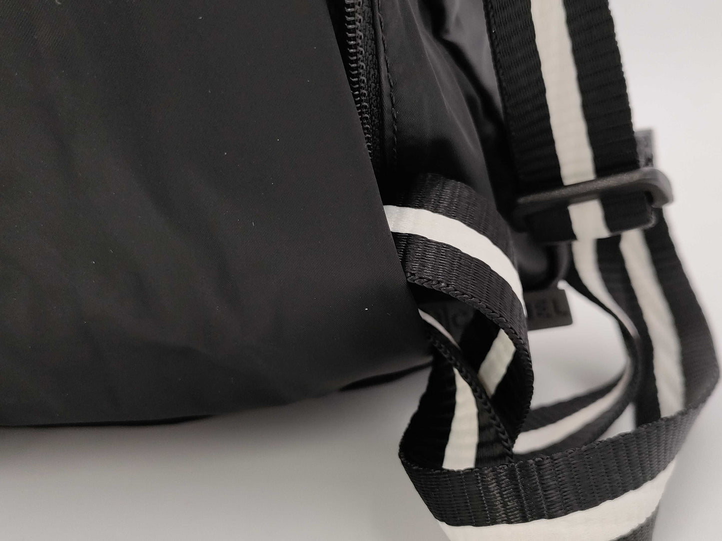 CHANEL Backpack Nylon Black Backpack