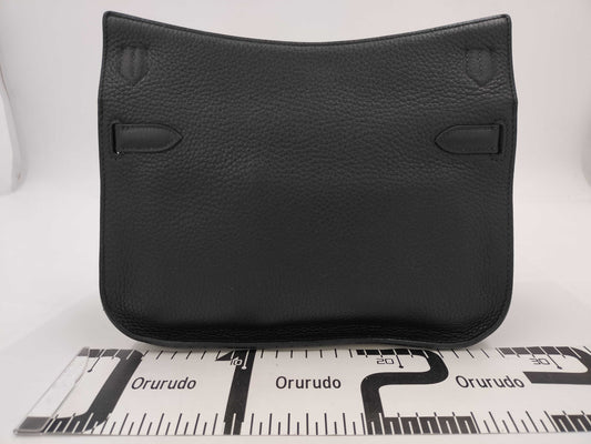 HERMES Gypsiere 28 Black Shoulder Bag