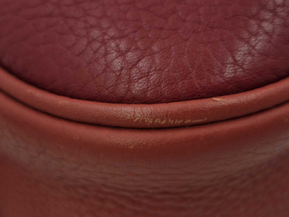 HERMES Boullangue Taurillon Shoulder Bag in Purple and Red with Gold Hardware and R Stamp