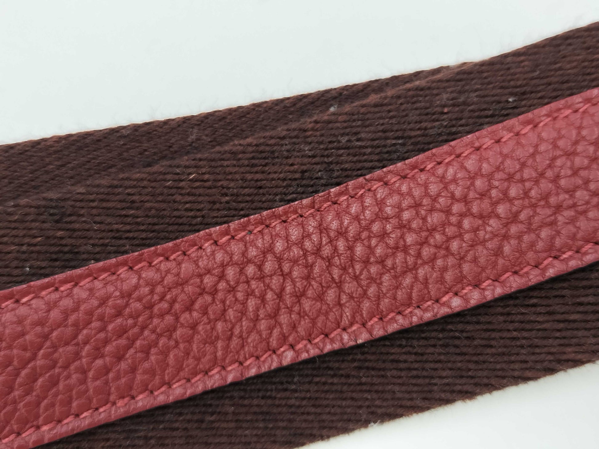 HERMES Boullangue Taurillon Shoulder Bag in Purple and Red with Gold Hardware and R Stamp