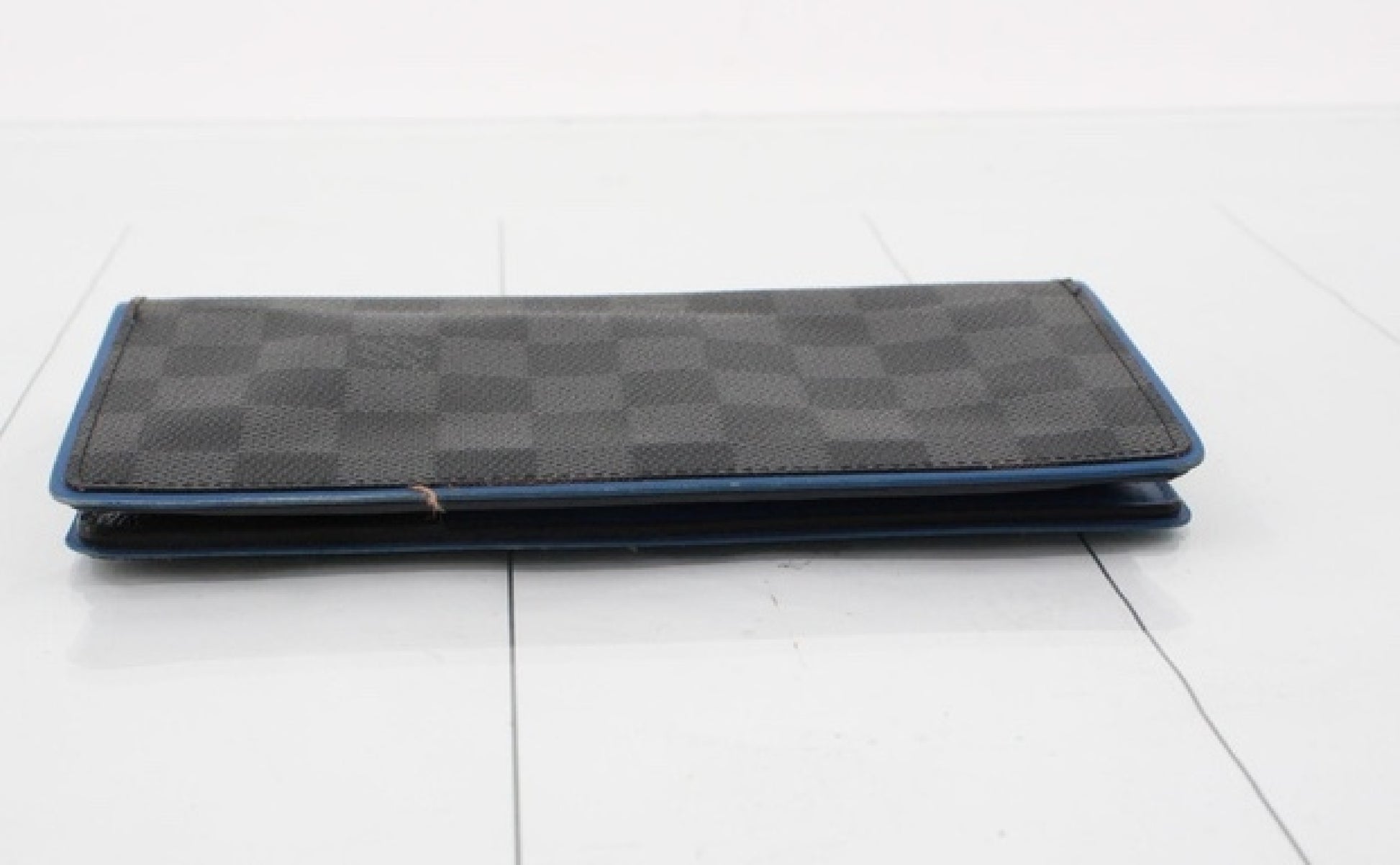 LOUIS VUITTON Damier Graphite Portefeuille Brazza N41688 SP0128 Second Bag with Box and Bag