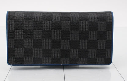 LOUIS VUITTON Damier Graphite Portefeuille Brazza N41688 SP0128 Second Bag with Box and Bag