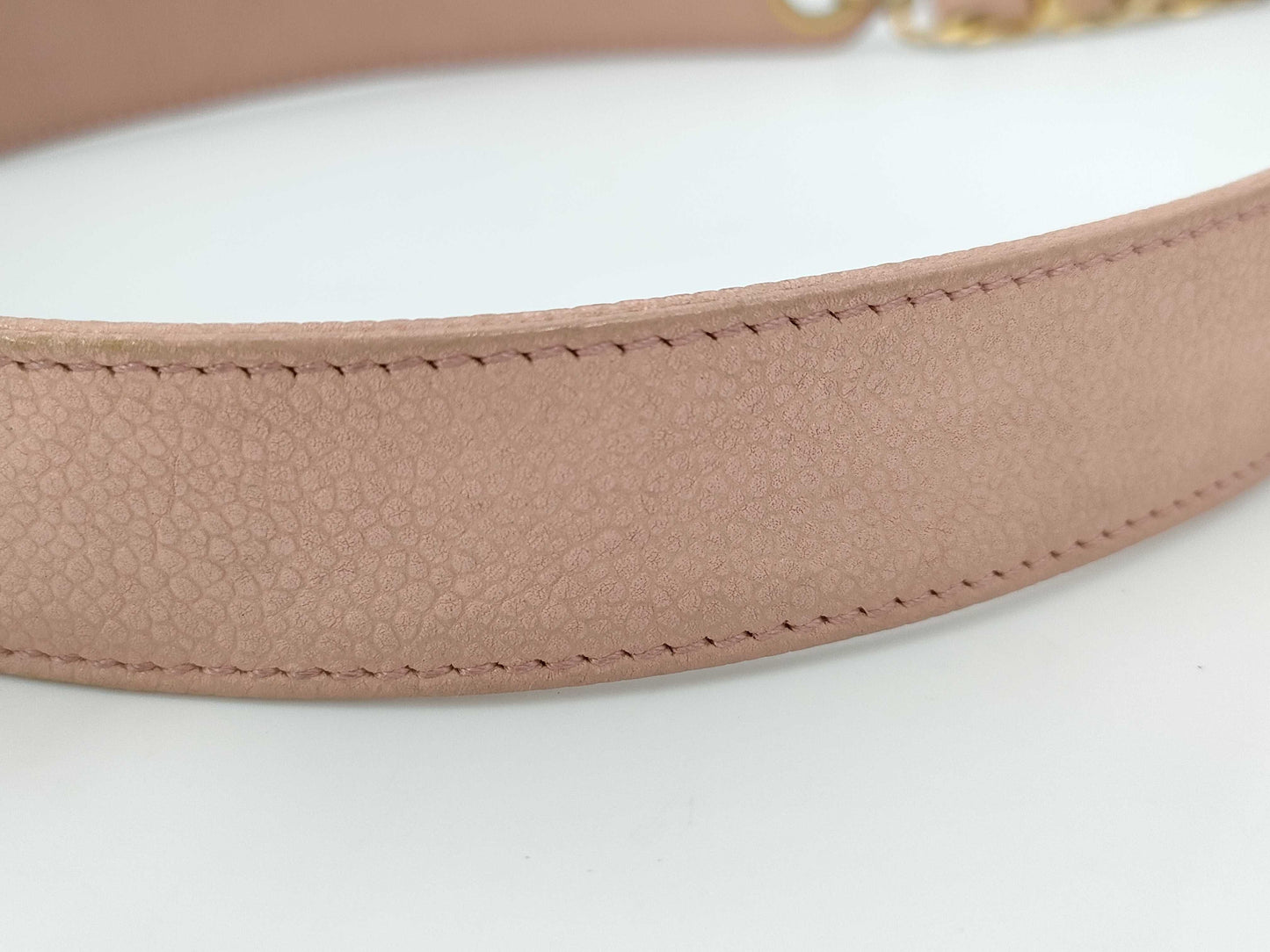 CHANEL Caviar Skin Triple Coco Chain Shoulder Bag with Drawstring, G Hardware, Pink, No. 5 [Sealed] Shoulder Bag