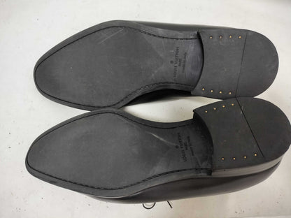 LOUIS VUITTON Damier Leather Derby Shoes Size 8 Business Shoes