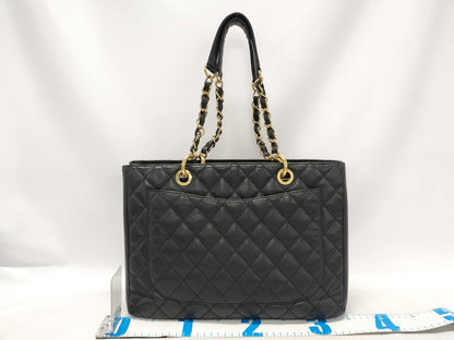 CHANEL Caviar Skin Coco Mark GST Shoulder Tote Bag