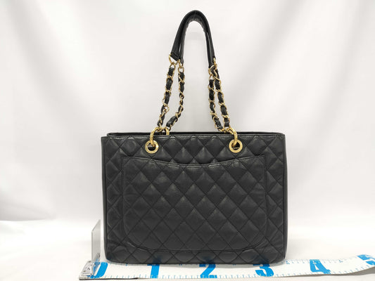 CHANEL Caviar Skin Coco Mark GST Shoulder Tote Bag