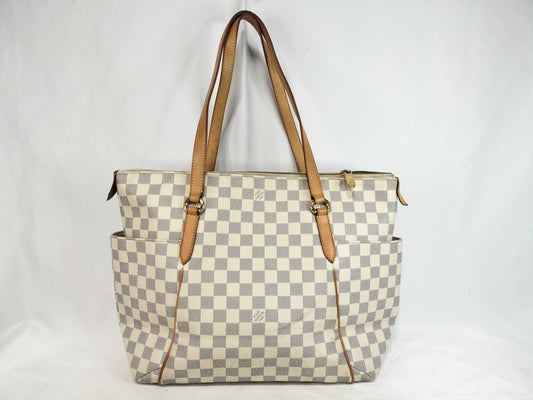 LOUIS VUITTON Damier Azur Gucci Azur Totally Tote Bag