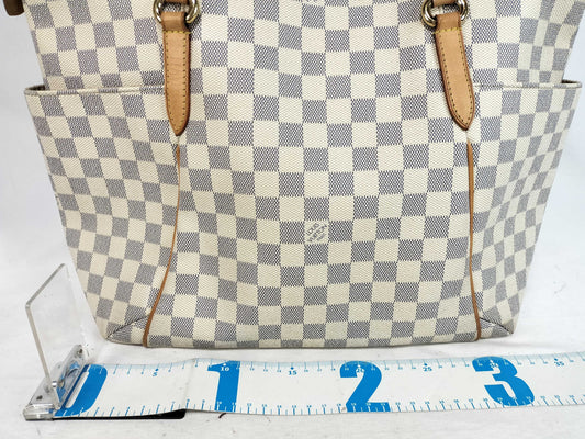 LOUIS VUITTON Damier Azur Gucci Azur Totally Tote Bag