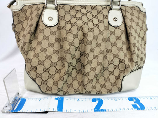 GUCCI GG Canvas Gucci 2-Way Shoulder Bag
