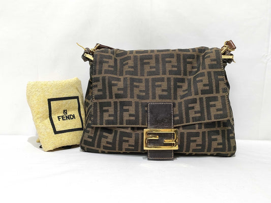 FENDI Zucca pattern Fendi Mamma Bucket shoulder bag