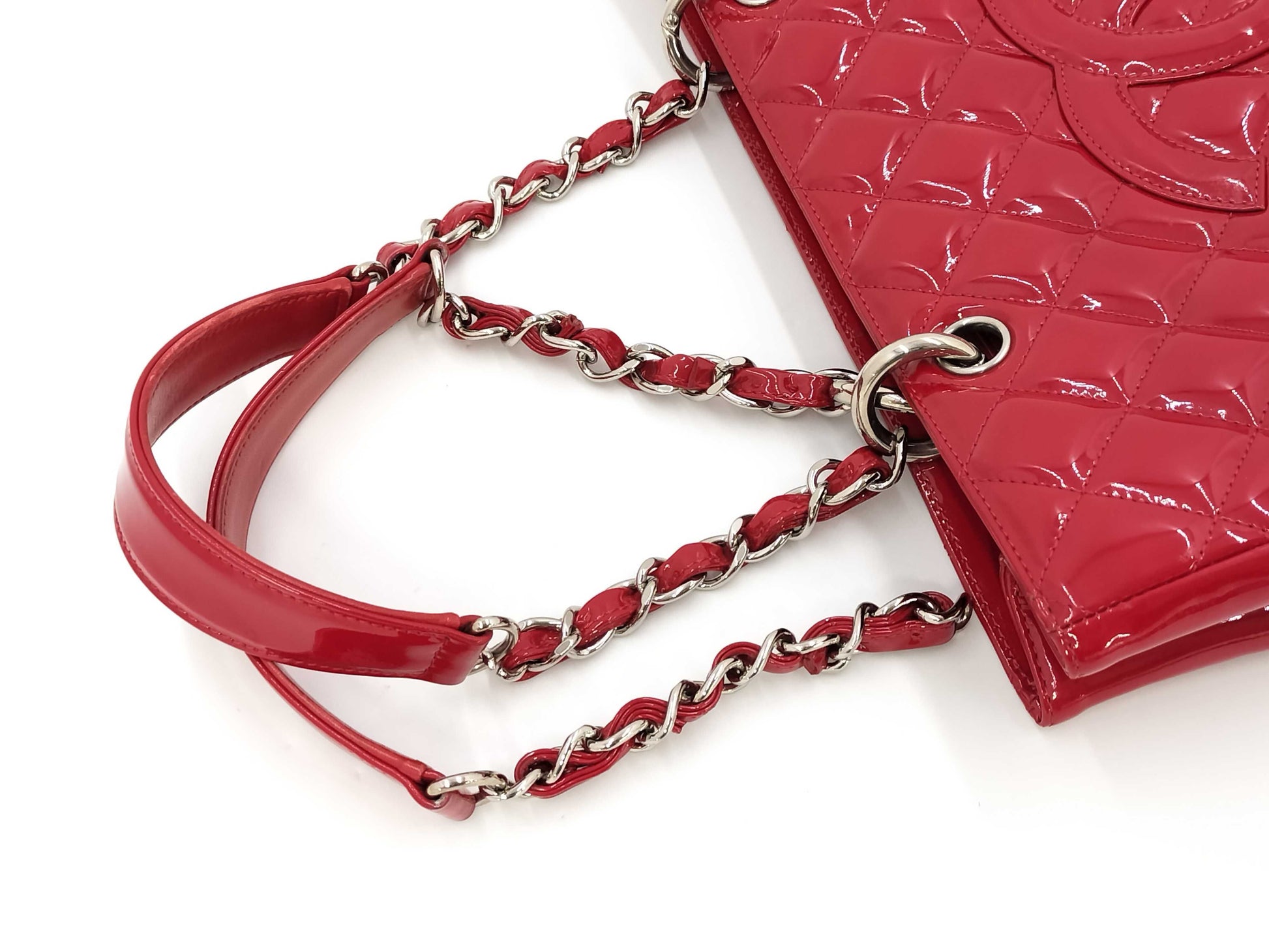 CHANEL Red GST Tote Bag