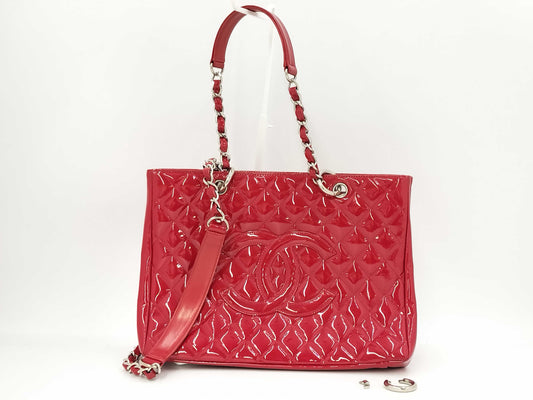 CHANEL Red GST Tote Bag