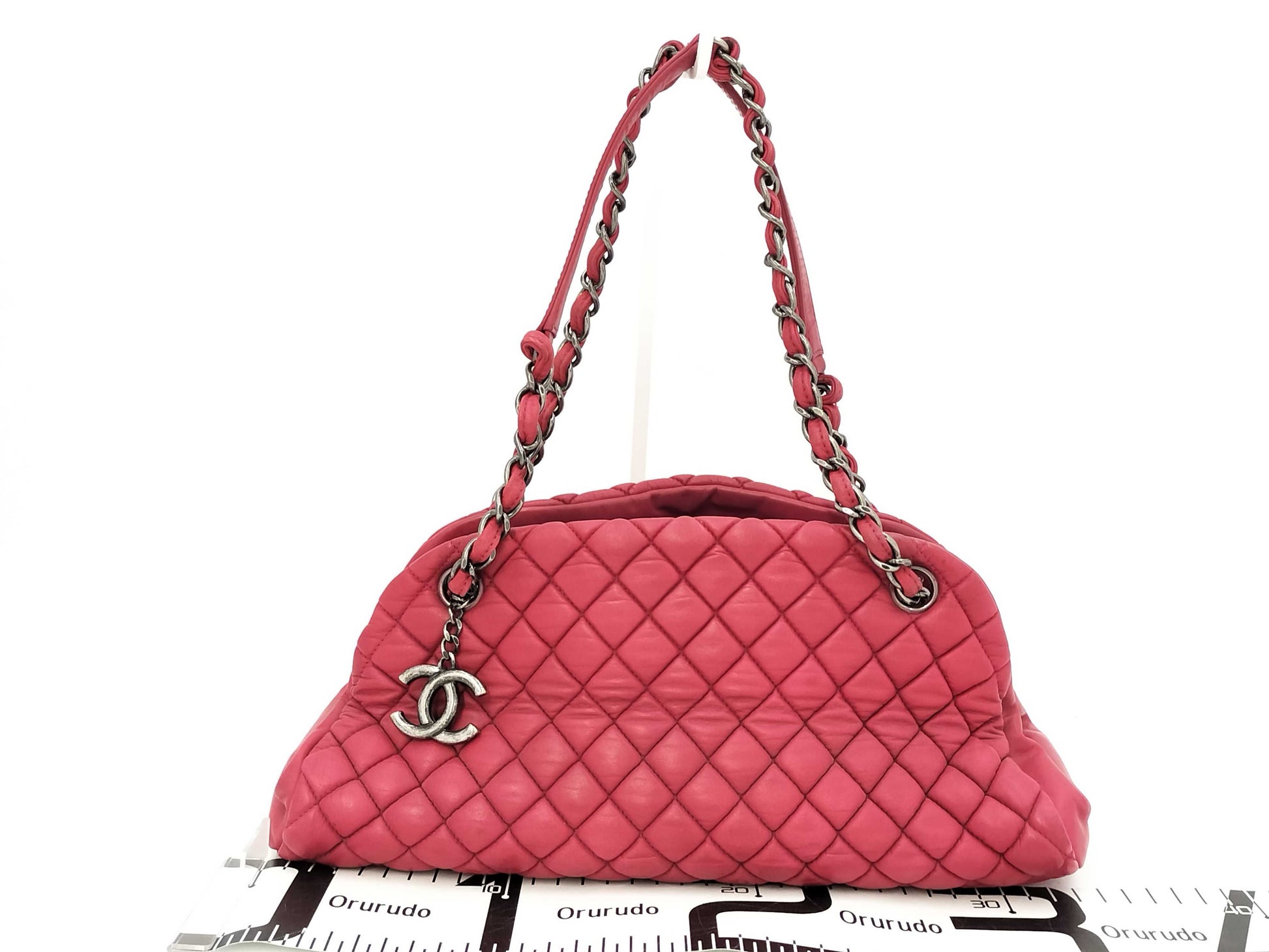 CHANEL Matelasse Red Tote Bag
