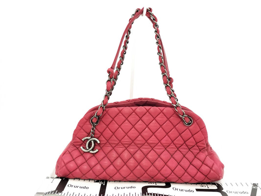 CHANEL Matelasse Red Tote Bag