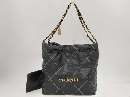 CHANEL Chanel 22 Black Shoulder Bag
