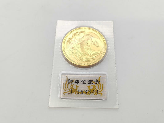 Enthronement 100,000 Yen Gold Coin, 24K Gold, 30.0g, Other Small Items 