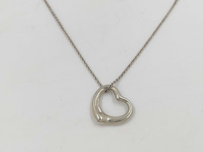 Tiffany & Co. Tiffany & Co. Open Heart Necklace SV925 Silver Necklace