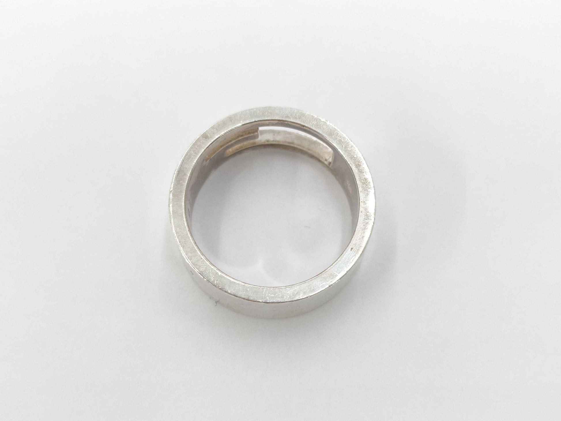 GUCCI Ag925 Open G Ring, Size: 8, 6.9g, Box and Dust Bag Included