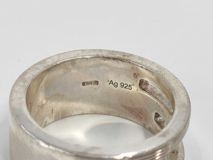 GUCCI Ag925 Open G Ring, Size: 16, 8.2g, Box and Dust Bag Included