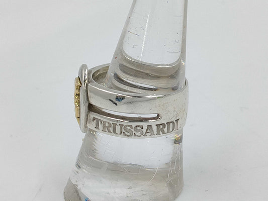TRUSSARDI SV925 x 18K Ring 8.0g