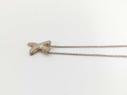 Tiffany & Co. Paloma Picasso Kiss Cross Necklace in SV925, 2.7g