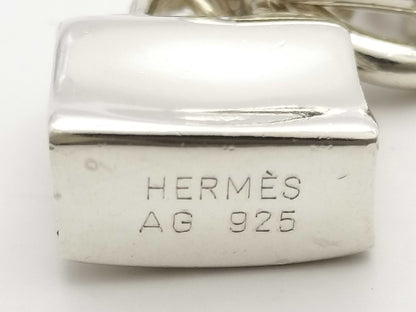HERMES Hermes Ag925 Kelly Necklace Silver Necklace