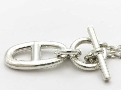 HERMES Ag925 Chaine d'Ancre Necklace Silver Necklace
