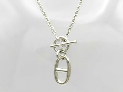HERMES Ag925 Chaine d'Ancre Necklace Silver Necklace