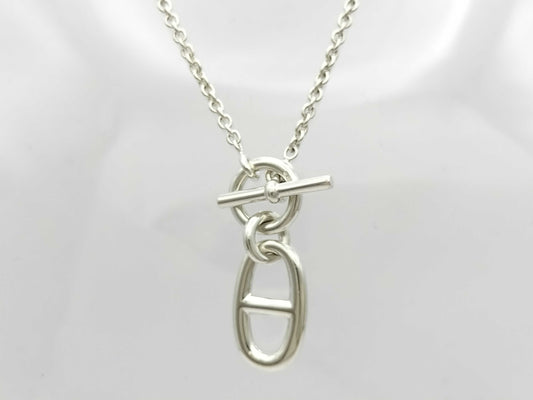 HERMES Ag925 Chaine d'Ancre Necklace Silver Necklace