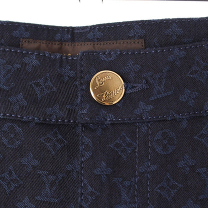LOUIS VUITTON Denim Monogram Pants RW112W WTPA22B3K Blue Size 34