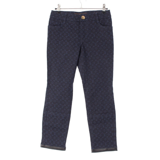 LOUIS VUITTON Denim Monogram Pants RW112W WTPA22B3K Blue Size 34