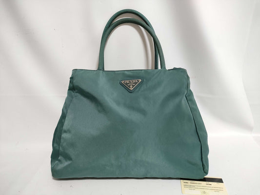 PRADA Nylon PRADA Prada B3864 Tote Bag Triangle Logo Nylon Handbag with Guarantee White Tag Tote Bag