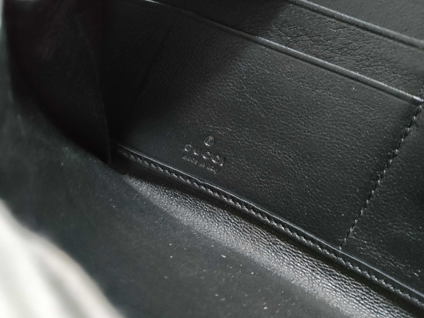 GUCCI GUCCI Crocodile Matte Croco Round Zipper Long Wallet Wallet