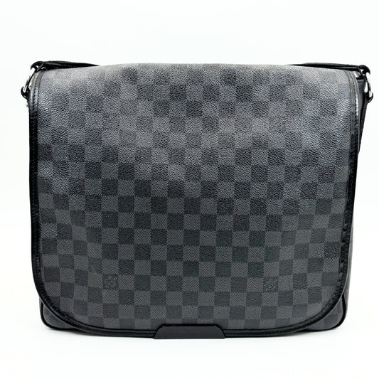 LOUIS VUITTON Daniel MM Damier Graphite N58029 Shoulder Bag