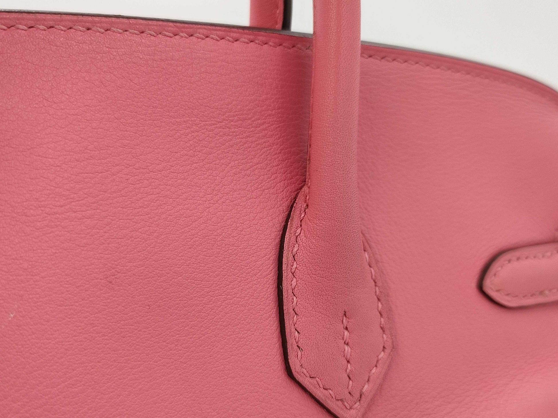 HERMES Birkin 25 Rose Azalee Swift Handbag
