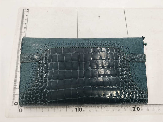 HERMES Kelly Wallet Crocodile Gillies Wallet