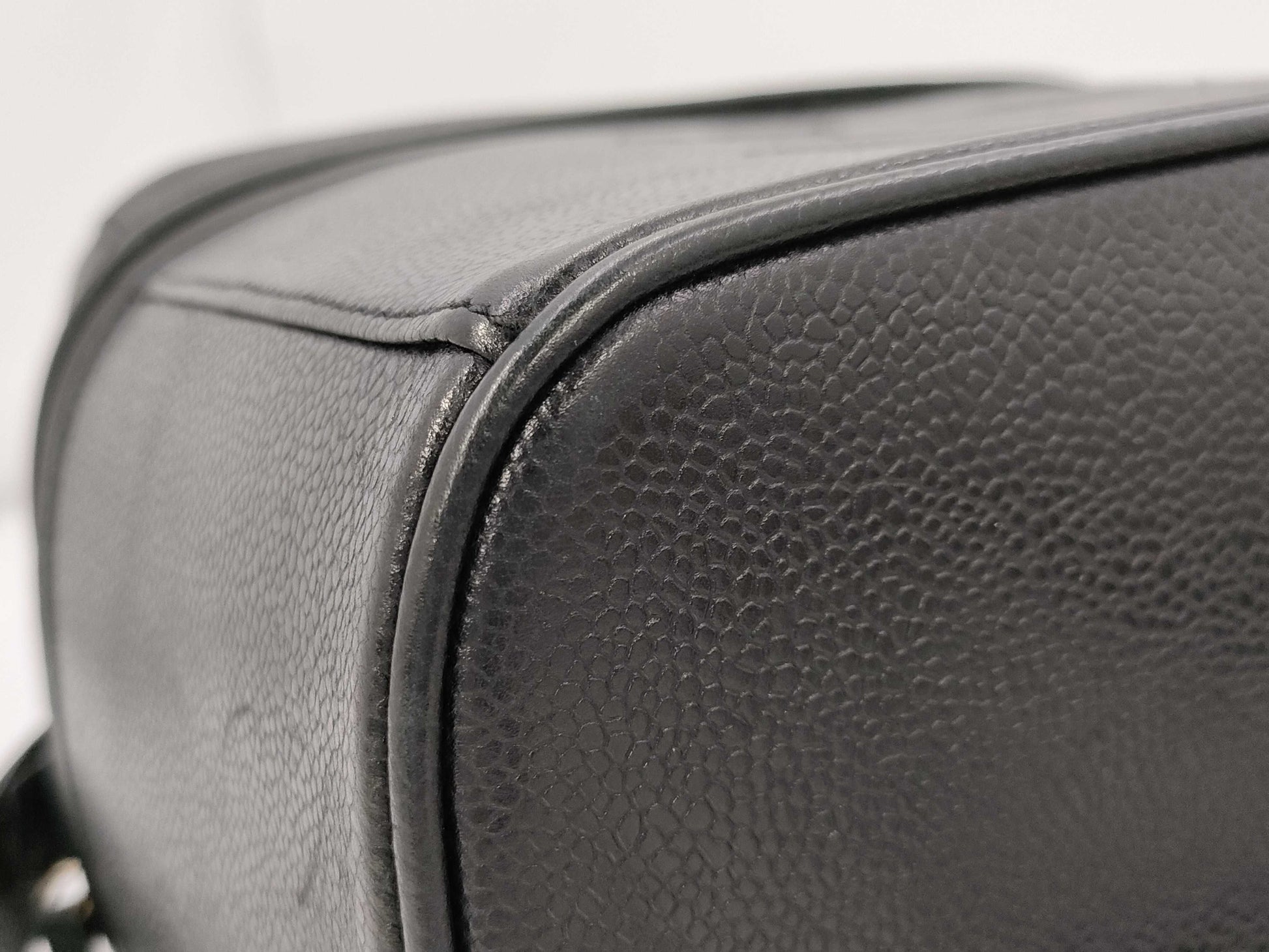 CHANEL Caviar Skin Black Vanity Bag