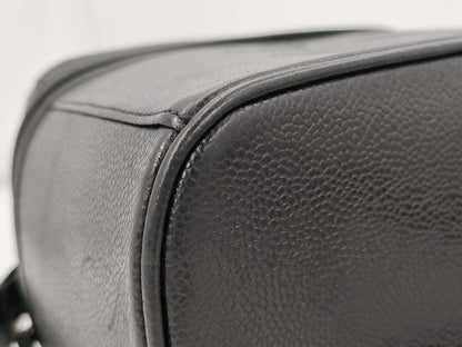 CHANEL Caviar Skin Black Vanity Bag