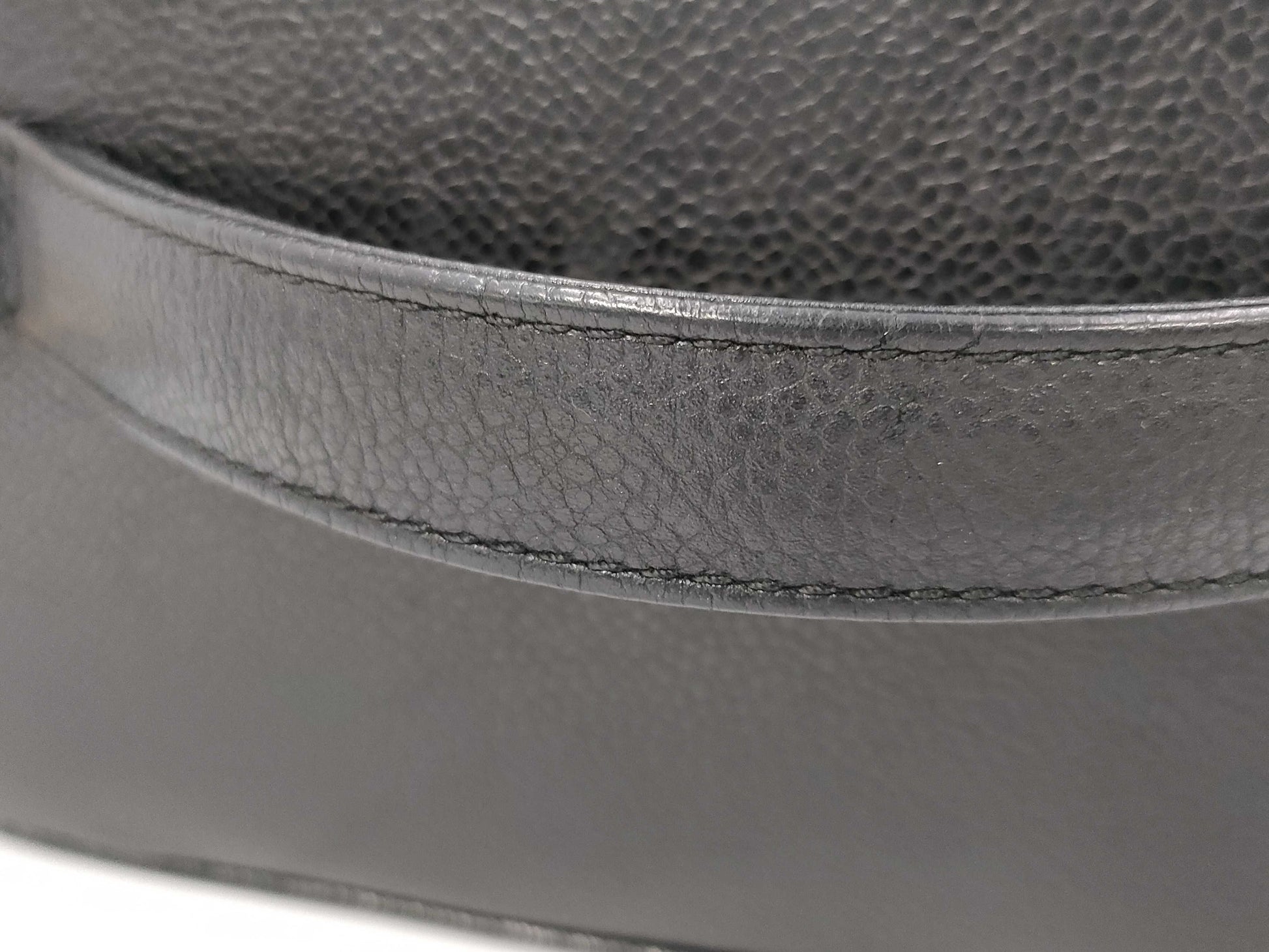 CHANEL Caviar Skin Black Vanity Bag